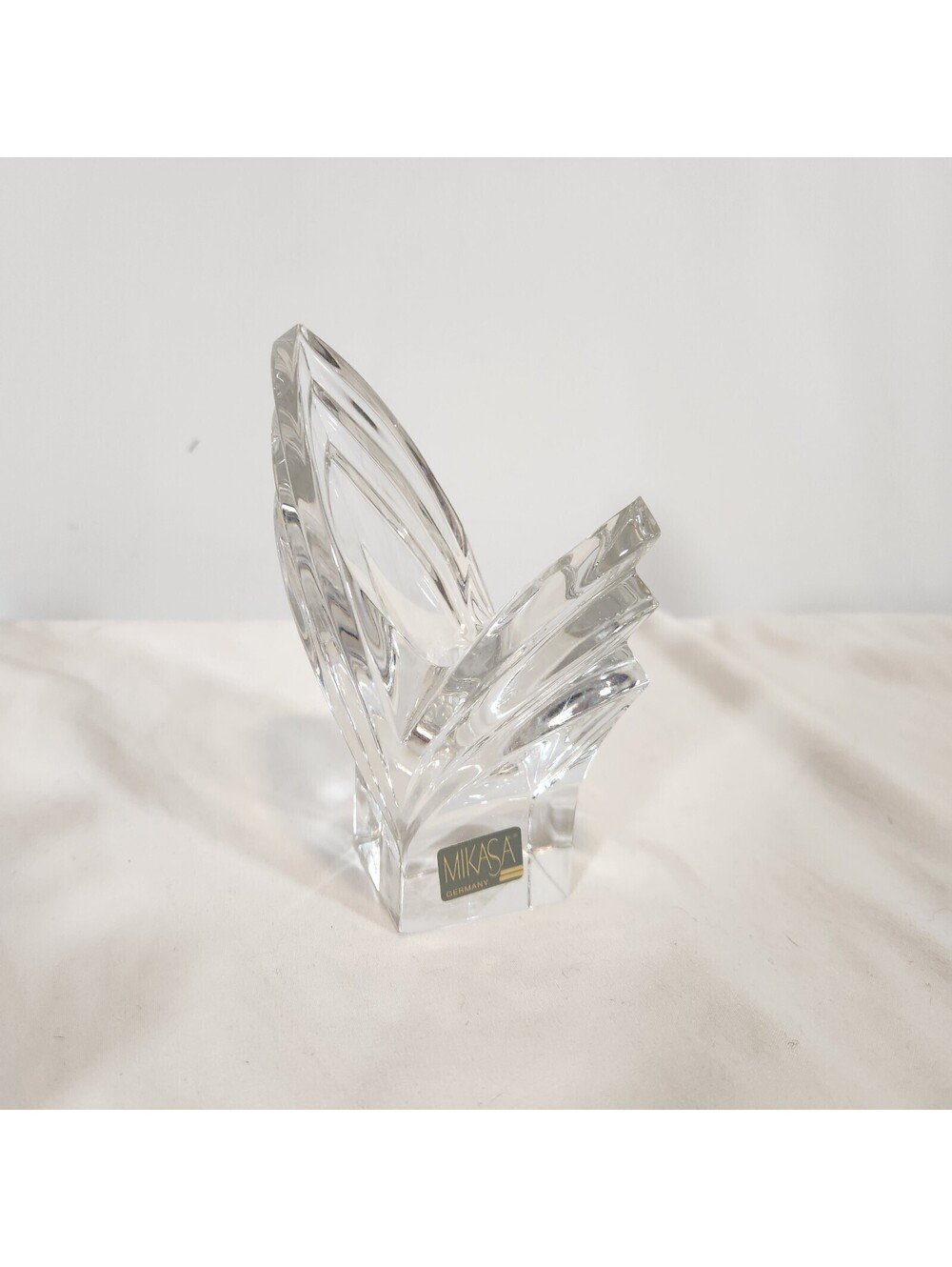 Mikasa Germany Crystal Tulip Candlestick Holder - No Box - 5" Tall